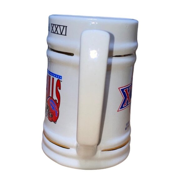 Super Bowl XXVI Commemorative Ceramic Beer Stein Mug - Picture 2 of 6